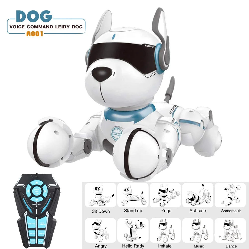 Smart Interactive RC Robot Dog Toy – Voice Control, Walks, Dances & Talks
