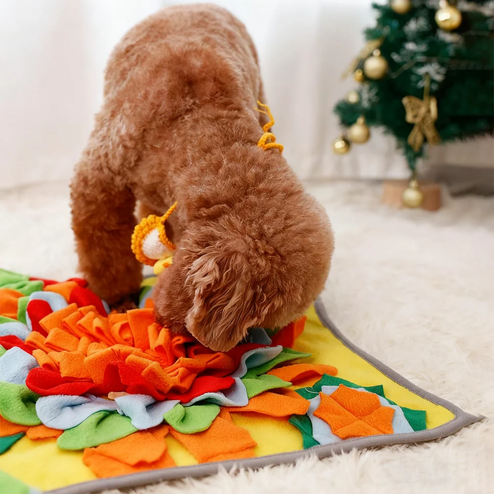 Snuffle Mat for Dogs -Interactive Dog Toys to Keep Them Busy Puppy Puzzle Slow Feeder Treat Dog Lick Mat Enhancement