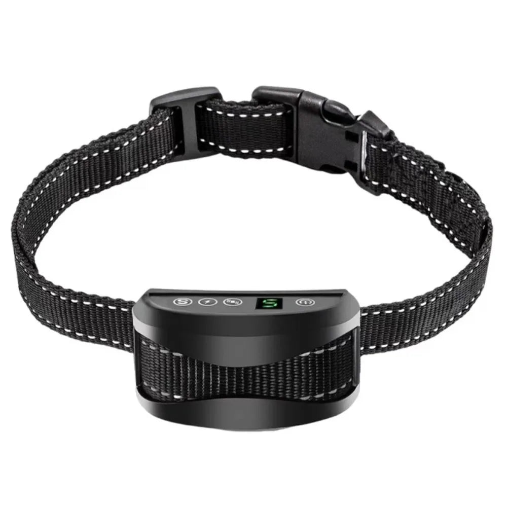 Smart Dog Anti Bark Collar Adjustable Waterproof Bark Control Collar Handheld Digital Display Bark Stopper Collar Outdoor Use