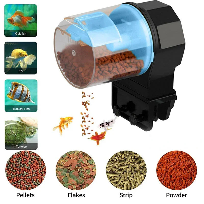 Fish Tank Automatic Feeder Intelligent Timing Automatic Feeder Aquarium Automatic Feeder Large Capacity Fish Feeder fish feeder