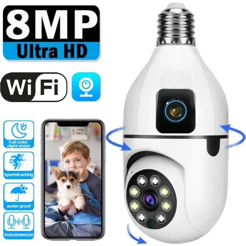 Smart Home Paws 5MP/8MP E27 Bulb Security Camera image 1