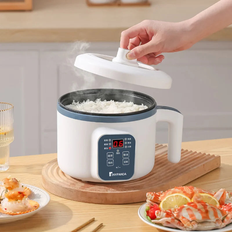 Digital Rice Cooker and Food Steamer with Dual-Layer Cooking