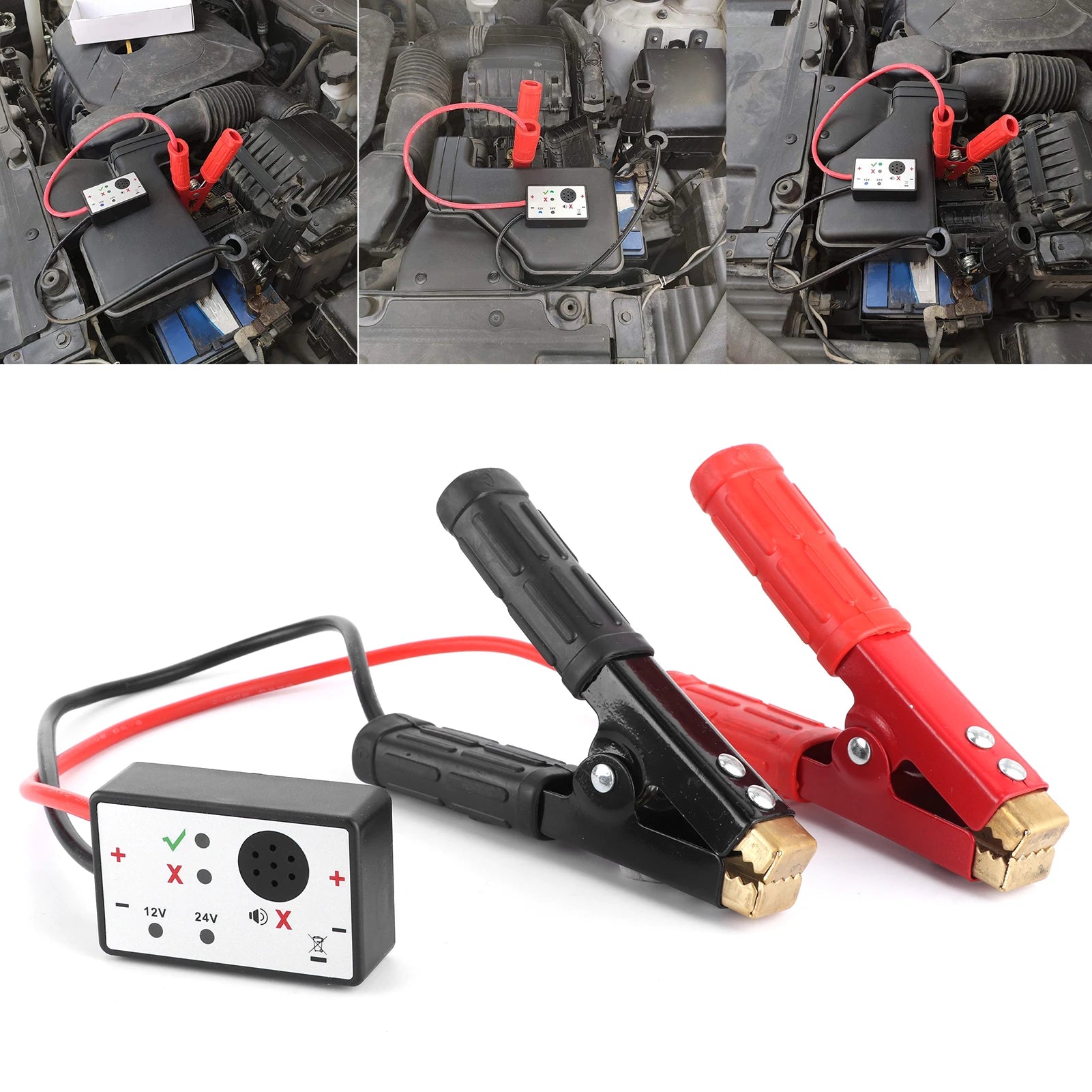 12/24V Car Surge Absorber Protector Metal Rubber Automotive Vehicle Surge Protector Car Supplies Automotive Surge Protector