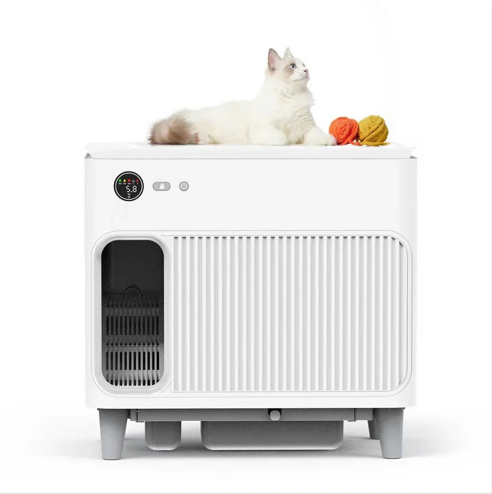 European Best Smart Cat Litter Machine Large Capacity Automatic Litter Box with Easy Clean Odor Control Features Newly Promoted