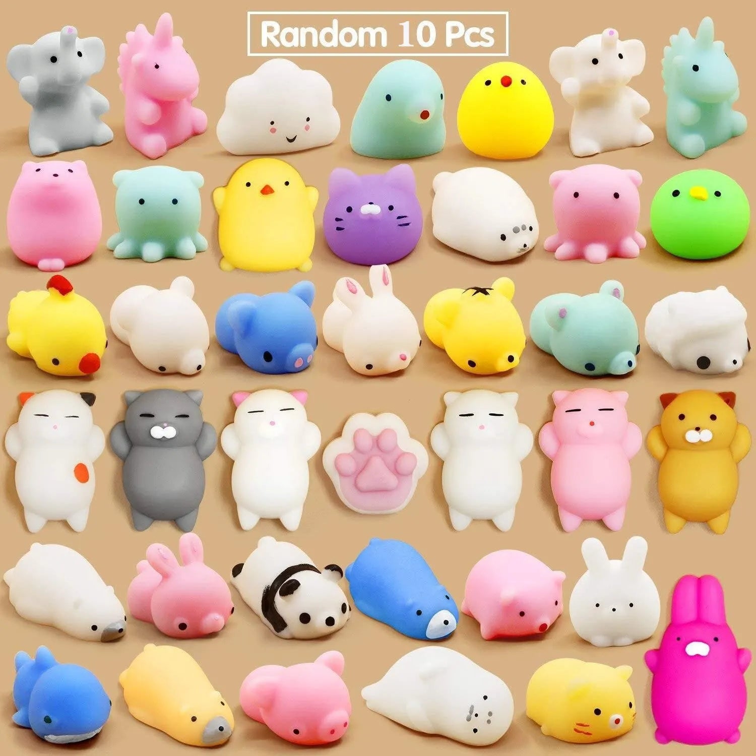 10/30 Pcs Random Release Pressure Toy Small Animals Parent Child Puzzle Interactive Toys