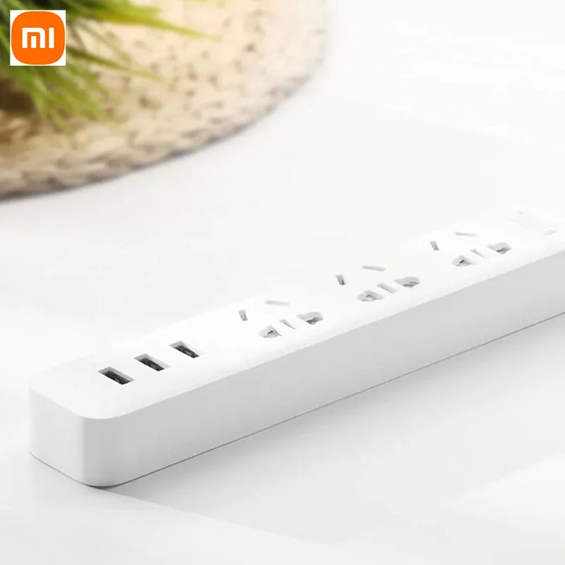 Original Xiaomi Smart Home Electronic Power Strip Socket Fast Charging 3 USB with 3 Sockets Standard Plug For Smart Home Life