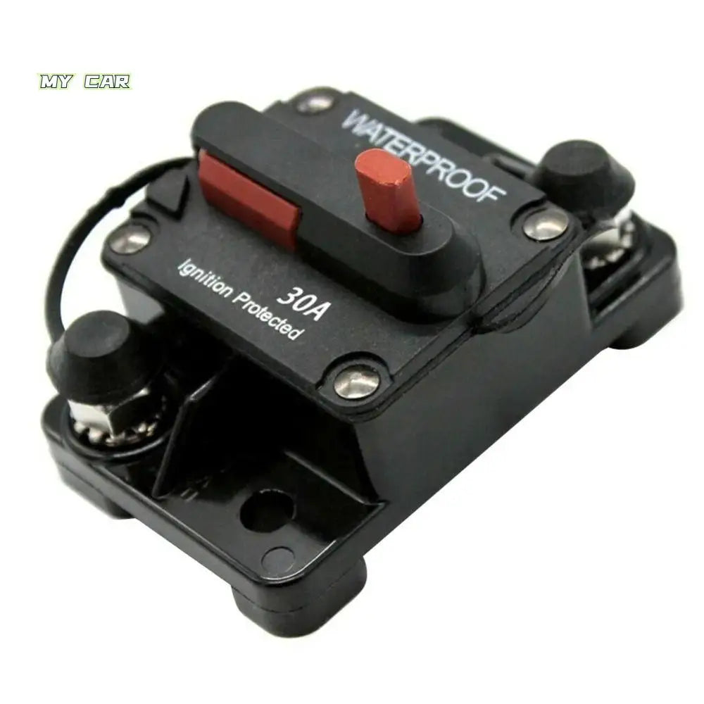 Secure Waterproof Manual Reset Device Stable Performance Dual Battery DC Circuit Breaker Bakelite Black Circuit Breaker Marine