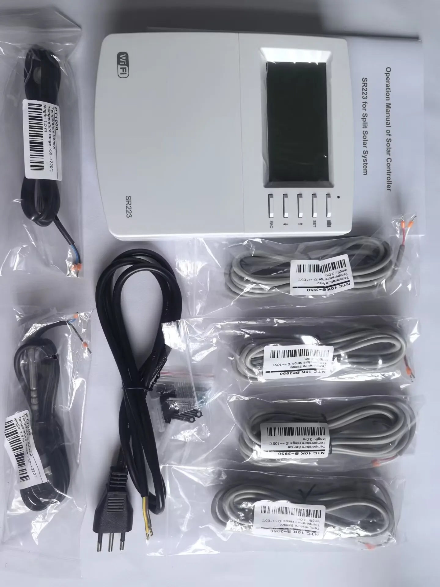 2025 New Solar Controller SR223 For Multiple Split Solar Water Heating Systems,Mobile APP Control 485 Communication Interface