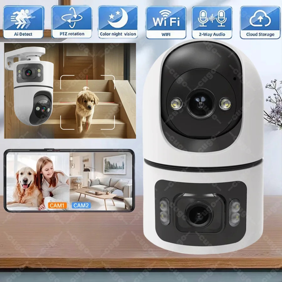Smart Home Paws 8MP Dual-Lens Indoor Pet Camera image 1