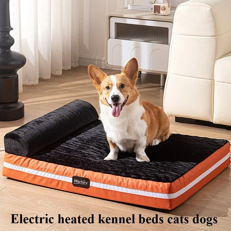 Electric Heated Kennel Beds for Cats Dogs Removable Washable Sleeping Mat Pet Products Supplies General Mats Beds Accessories