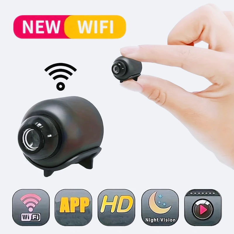 Smart Home Security Camera Small CCTV Night Vision Motion Detection Alarm Monitor Remote Wireless Camcorder Video Surveillance