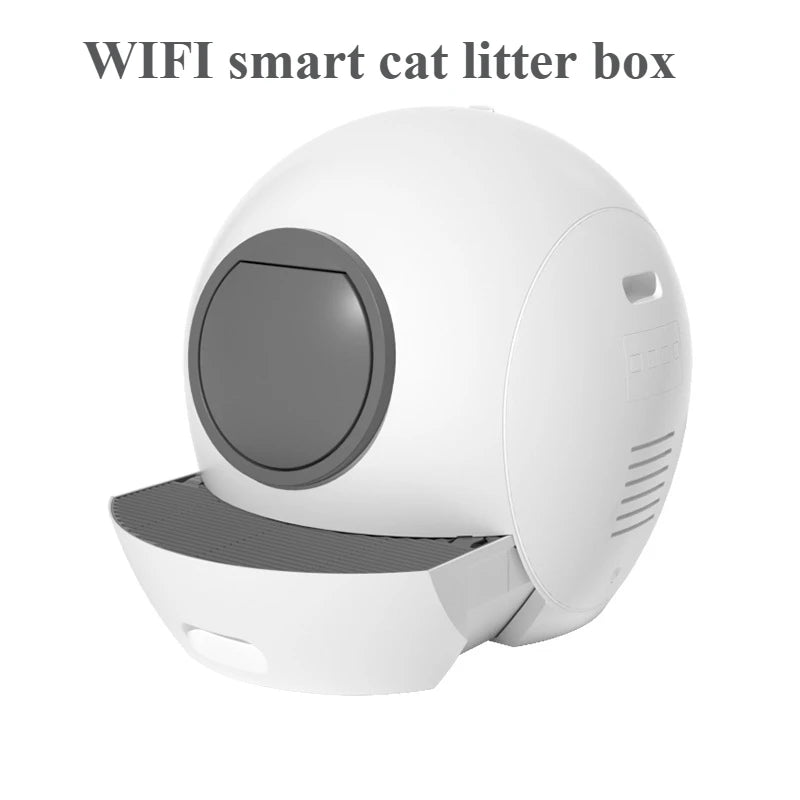 Smart Cat Litter Box Large Size Anti-takeout Clean UV Sterilization Anti-splash Cat Toilet WIFI Control Pet Cleaning Supplies