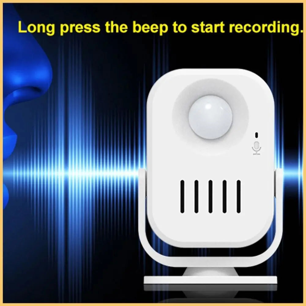 Security Alarm Smart Voice-Activated Doorbell Anti-theft Infrared Motion Sensor Intelligent Welcome Doorbell