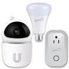 Supersonic 3-Pc. Smart Home Starter Kit with WiFi enabled: HD Camera, Plug, and Bulb