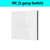 Smart Home Touch Light Switch Led Wireless 86*86 Remote on Off Wall Switch AC 110V 220V 10A Receiver 1/2/3gang for Ceiling Lamp