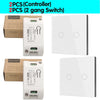 Smart Home Touch Light Switch Led Wireless 86*86 Remote on Off Wall Switch AC 110V 220V 10A Receiver 1/2/3gang for Ceiling Lamp