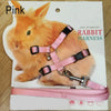 120CM Pet Rabbit Soft Harness Leash WIth Bell Adjustable Traction Rope Accessories for Pet Bunny Chinchilla Guinea Pig Run Walk