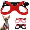 Soft Suede Leather Small Dog Harness for Puppies Chihuahua Yorkie Red Pink Black Ajustable Chest 10-13"