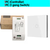 Smart Home Touch Light Switch Led Wireless 86*86 Remote on Off Wall Switch AC 110V 220V 10A Receiver 1/2/3gang for Ceiling Lamp