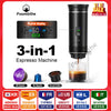 Foombthe Portable Espresso Coffee Machine With Digital Display 3-in-1 Capsule Coffee Maker for Car & Home Camping Coffee Maker