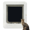 Smart 4 Way Locking Microchip Activated Cat Door Durable Interior Exterior Cat Flap Door For Cats And Small Dog Entry And Exit