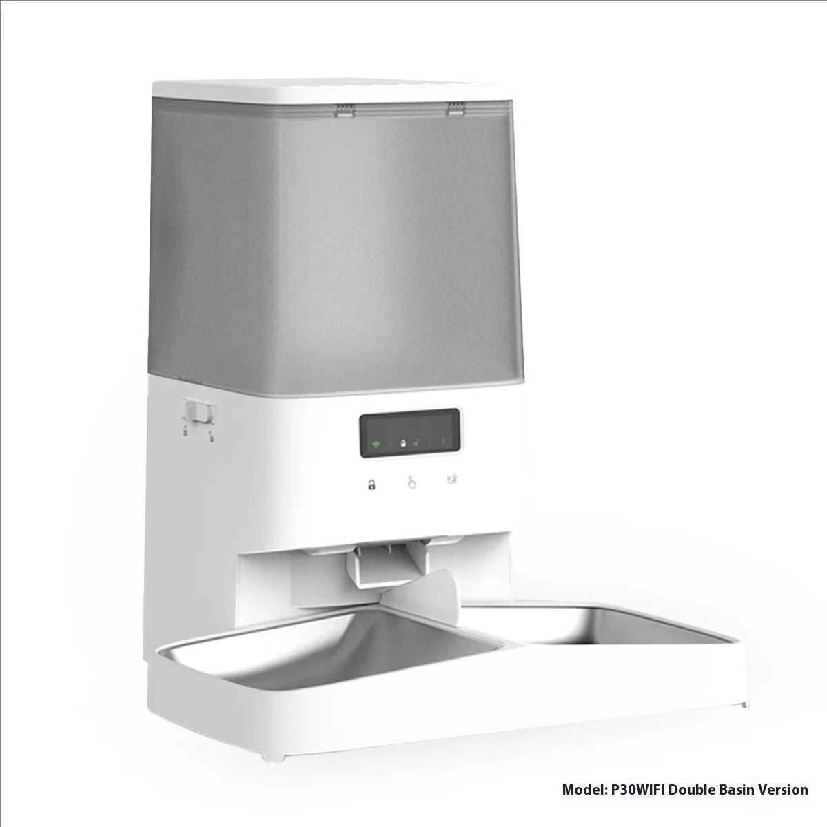 Cross-Border New Smart Automatic Cat Feeder Solid Eco-Friendly Remote Control Timing Quantitative Customization Multiple Bowls