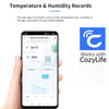 Wireless Temp Humidity Sensor Real Time Monitor Smart WiFi Thermometer Hygrometer Sensor Intuitive Comfort Indicator for Home