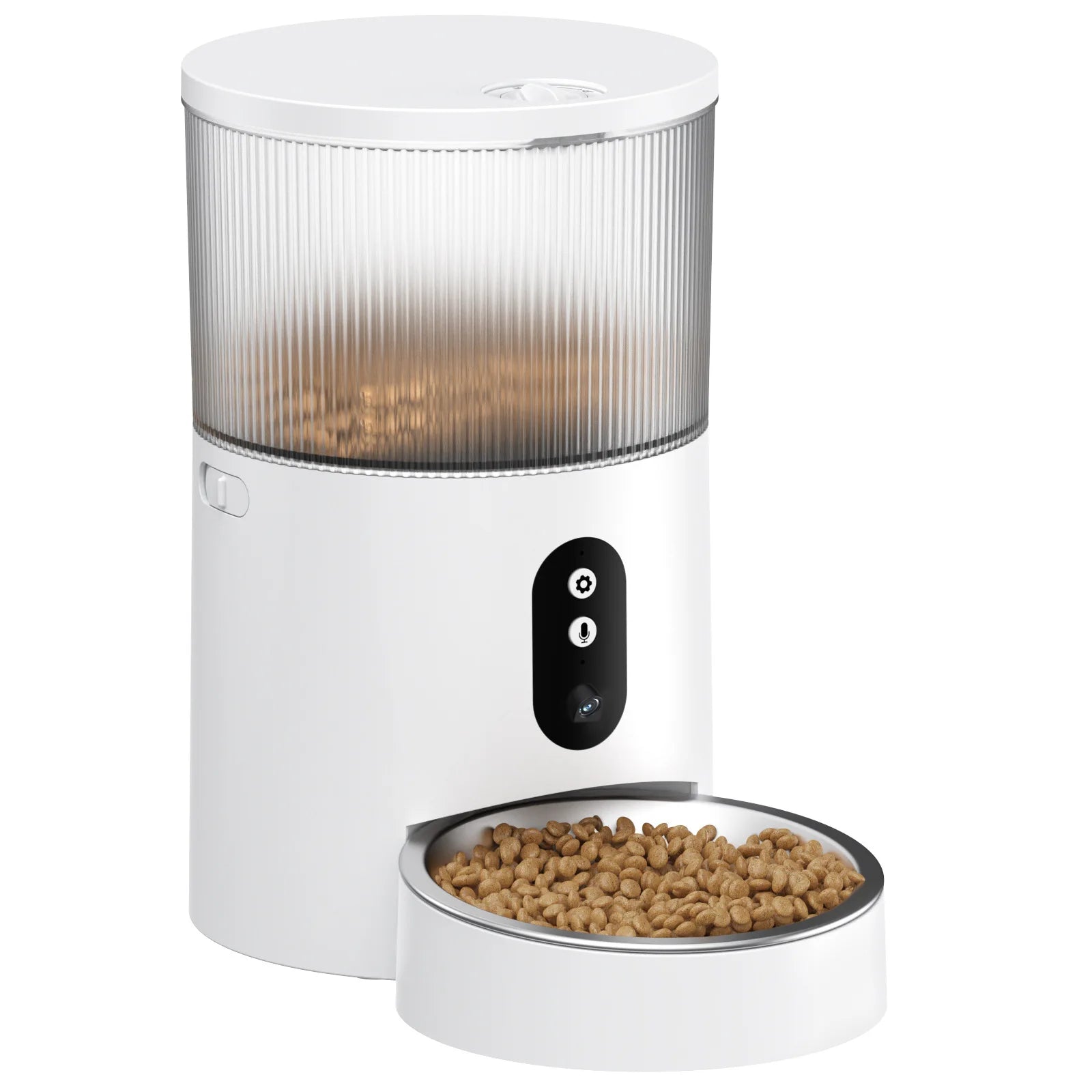Smart Pet Feeder - Auto Dog Cat Food Dispenser with Timer, Remote Control for Home Travel Feeding, Customizable