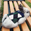 Preppy Style Pet Rabbit Harness and Leash Set for Rabbits Bunnies Small Animals Outdoor Walking Supplies Bunny Vest Clothing