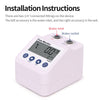 Water Purifier Flow Meter Durable Flow Sensor Monitor Electronic Digital Display Water Filter Alarm And Power Save Function