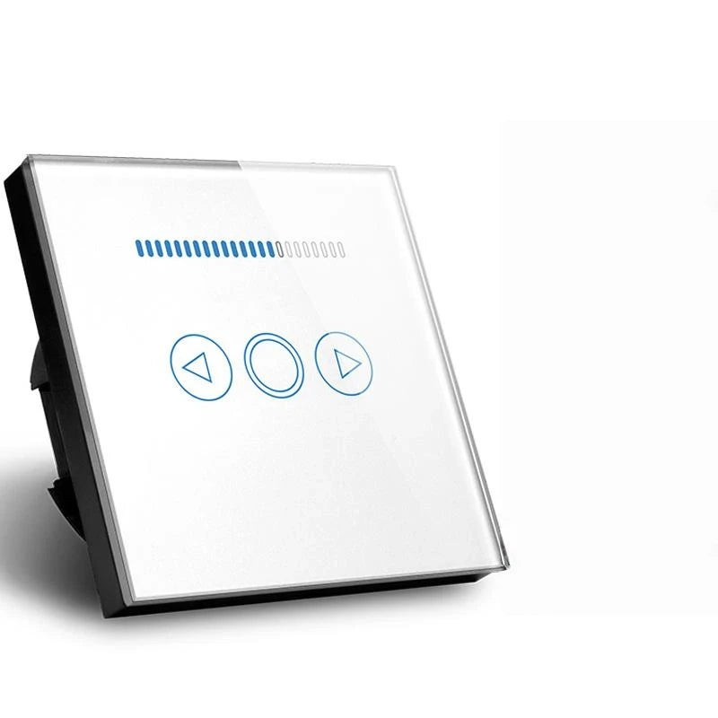 Smart Home EU Dimmer Switch White Crystal Glass  Light Dimmer Switch 500W,110-240V RF Switch 220V