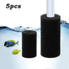 5 Pack Pre-Filter Sponge Aquarium Pre Filter Black Foam Rolls Compatible Intake Filter Accessories for Fish, Large
