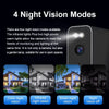 Outdoor Camera Smart WiFi Camera 2K HD Built in 5200mAh Battery Color Night Vision AI Security Waterproof Home Surveillance