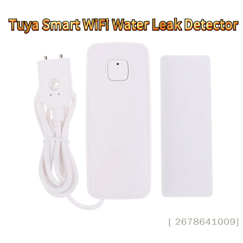 Smart Water Leak Detector with 85dB Local Alarm WiFi Flood Sensor Remote APP Alert, Home Water Protection Monitor〔YY33〕