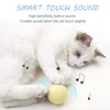 Intelligent interaction Cat Toys Smart Touch Sound Toy interactive Squeak Toy Ball Catnip Training Pet Toy Analog Call Pet