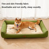 Summer Cooling Square Cat Bed for Dogs Comfortable Soft Small Cat Mat Elastic Cat Bed for Large Pet Cushion