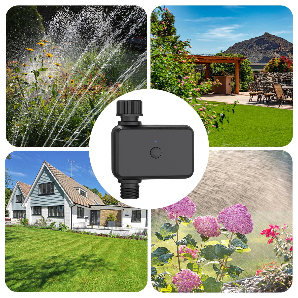 Smart Bluetooth Garden Watering Valve Tuya Irrigation Timers Remote controller filter washable Programmable Timed Sprinkler