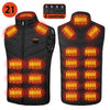 21 Heated Vest Electric Heated Jackets Men Women Sportswear Heated Coat Coat Motorcycle USB Heating Jacket For Camping outdoor