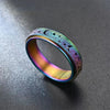 Smart Home Paws Stainless Steel Moon & Star Spinner Ring image 7