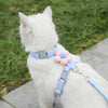 Cat Harness and Leash Sets Adjustable Dog Harness for Small Dog Leash Breashable Pet Harness Out Walking Dog Strap