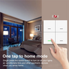XFDZ-Tuya Zigbee Smart Scene Switch 4 Gang Smart Switch 12 Scene Switch Push Button Controller Supports Home Assistant Easy Inst