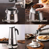 4/6/9 Cups Moka Pot Caffe Machine Espresso Cups Coffee Makers Latte Percolator Stove Top Moka Coffee Maker
