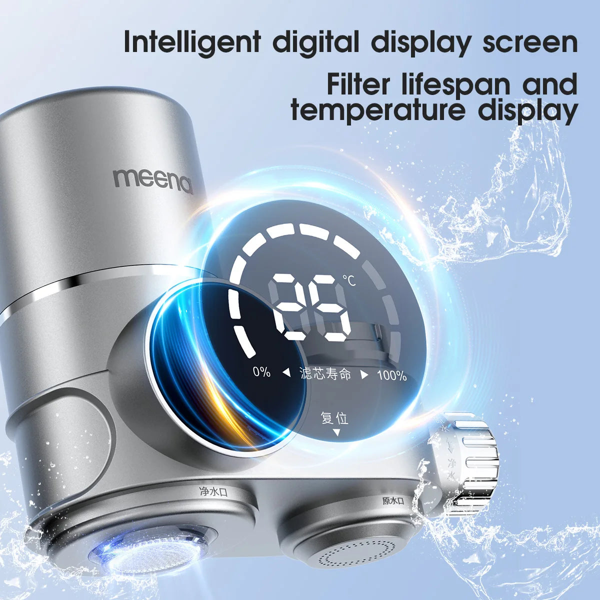 Domestic Faucet Tap Home Water Filter / Smart Tap Water Filter / Water Purifier Tap Filter With 5 Stage