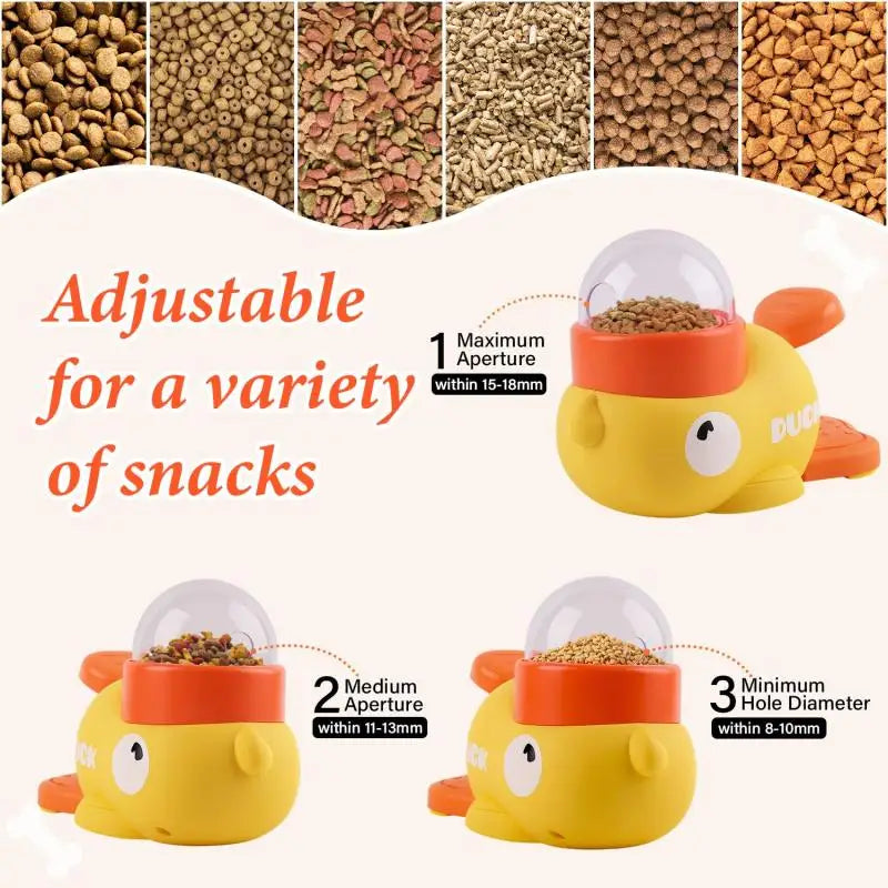 Pet Treat Dispenser Toy Dog Slow Puzzle Feeder Interactive Duck Treat Dispenser Automatic Feeder Toys for Dog Training Supplies