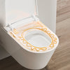 Wall-Mounted Smart Toilet with Sensor Heating Remote Control and Automatic Flush Elongated Bowl Seat on Leaving Seat