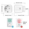 16A/20A AC100-240V Smart Plug EU WIFI Smart Socket Power Outlet Mobile Control Smart Home Voice Control Tuya Smart Life APP