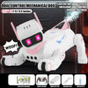 Intelligent Robot 2.4G RC Smart Programming Stunt Dog Watch Dual Control Interactive Toys With Cool Spray Toy for Boys Kids Gift