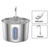 Automatic Pet Drinking Bowl for Cats 2.2L Stainless Steel Water Dispenser Dog Smart Watering Fountain Cat Drinker Accessories