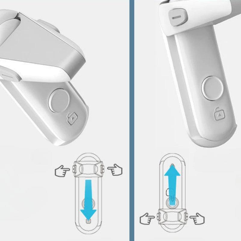 Anti Open Device Cat Pet Door Smart Lock Kitchen Child Safety Lock No Punch Limit Opening Handle Dog Outdoor Gate Limiter