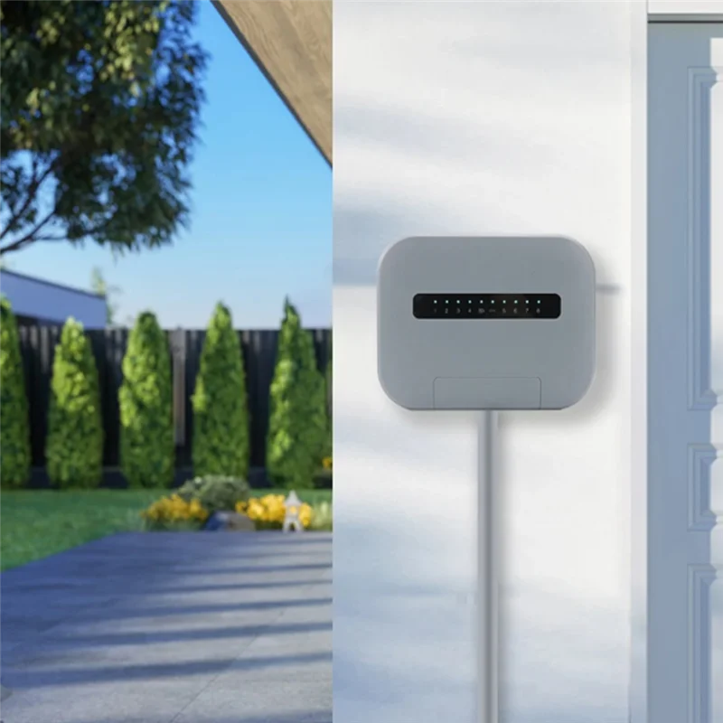 ABJN-Tuya Wifi Indoor Smart Sprinkler Controller Indoor Smart Sprinkler Controller Irrigation System Remote Control 8 Zone EU Pl